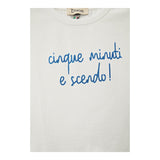 Dixie T-Shirt Tinta Unita Girocollo con Stampa per Bambina MBC6030G50 BIANCO DIXIE 
