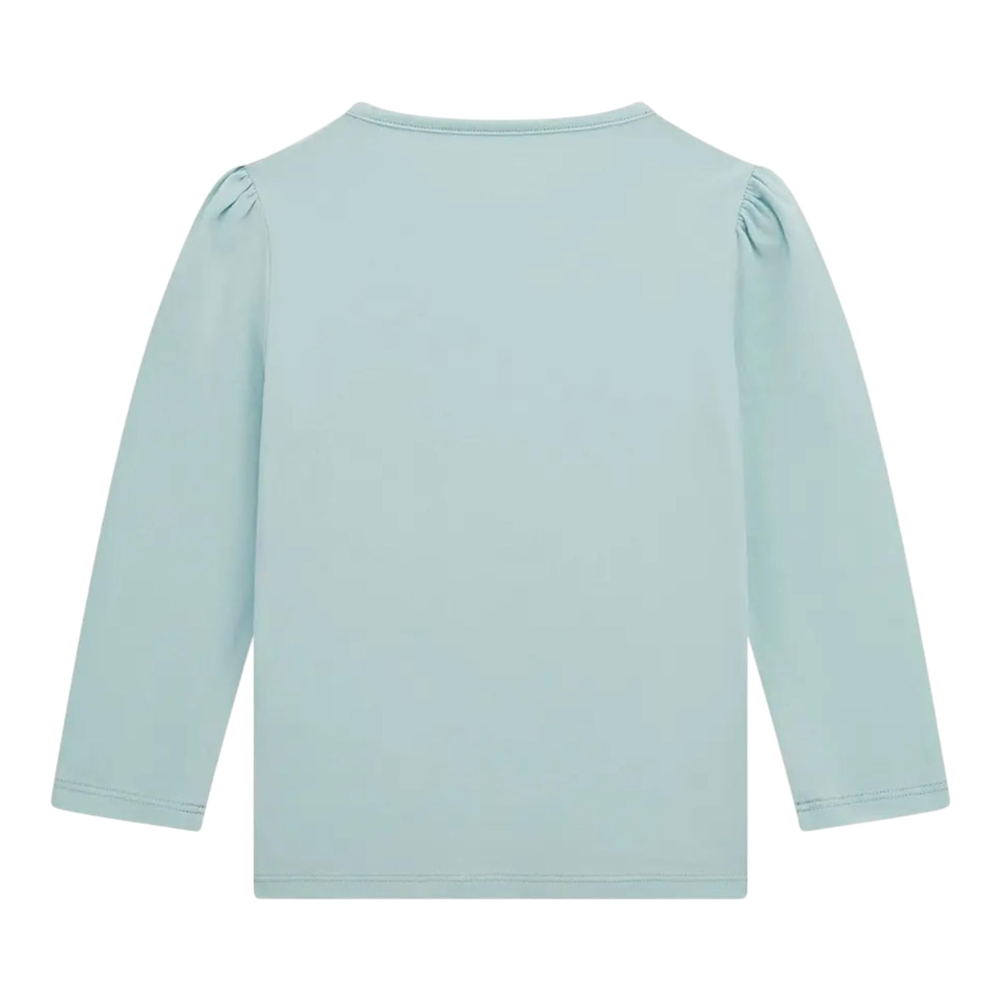 Guess Shirt Girocollo Tinta Unita con Stampa per Neonata K5RI08K6YW4X AZZURRO GUESS 
