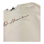 DANIELE ALESSANDRINI felpa girocollo tinta unita con stampa Bianco per Bambino 1231F00077X BIANCO DANIELE ALESSANDRINI 
