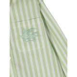 Etro Camicia Manica Lunga Fantasia A Righe per Bambino GU5P30 VERDE ETRO 