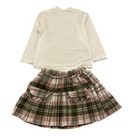SWEET JUNIOR completo 2 pezzi shirt-gonna Panna per Bambina M40 PANNA SWEET JUNIOR 