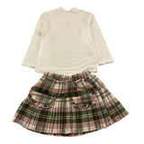 SWEET JUNIOR completo 2 pezzi shirt-gonna Panna per Bambina M40 PANNA SWEET JUNIOR 