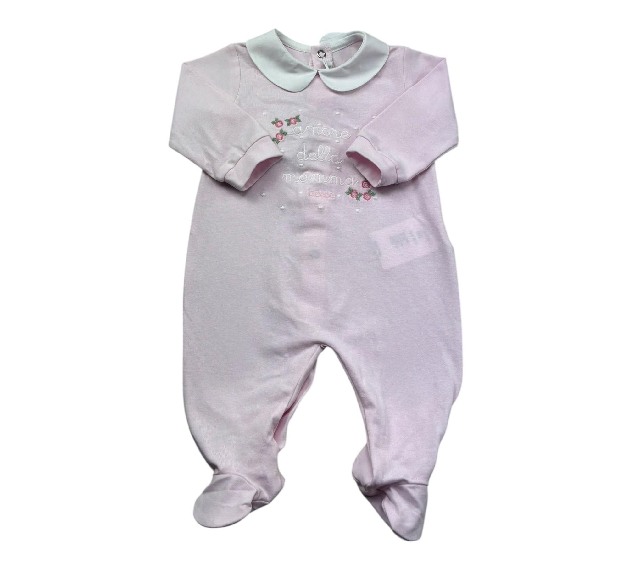 Le Bebe Tutina Manica Lunga Tinta Unita  per Neonata LBG6213 ROSA LE BEBE 