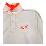 SUN68 polo manica lunga tinta unita Bianco per Bambino A41311 BIANCO SUN68 