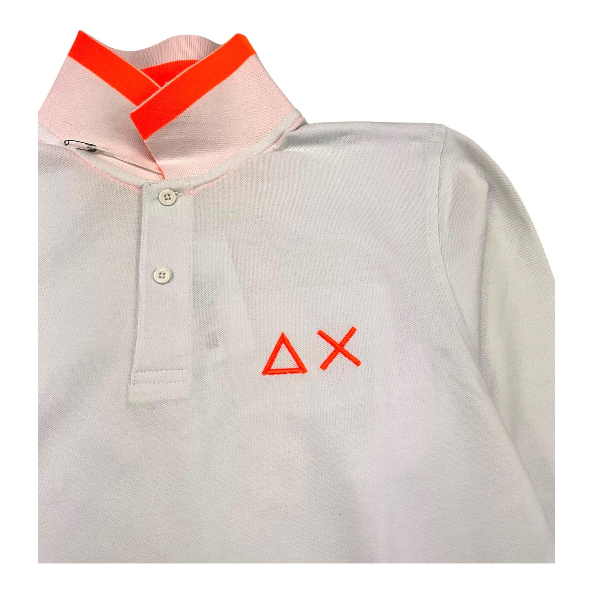 SUN68 polo manica lunga tinta unita Bianco per Bambino A41311 BIANCO SUN68 