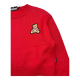 MOSCHINO maglia girocollo tinta unita con stampa Rosso per Bambina HDW029 ROSSO MOSCHINO 