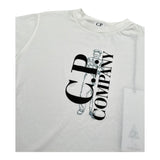 C.P. Company T-Shirt Girocollo Tinta Unita con Stampa per Bambino CNM00L BIANCO C.P. COMPANY 