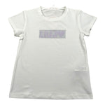 Liu Jo T-Shirt Tinta Unita con Brillantini per Bambina KA5095JXXX BIANCO LIU JO 