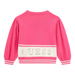 GUESS maglia girocollo tinta unita coon logo Rosa per Neonata K4YR00Z3GW0N ROSA GUESS 