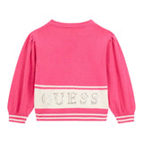 GUESS maglia girocollo tinta unita coon logo Rosa per Neonata K4YR00Z3GW0N ROSA GUESS 