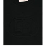 Elisabetta Franchi T-Shirt Girocollo Tinta Unita con Stampa per Bambina EFTS233 NERO ELISABETTA FRANCHI 