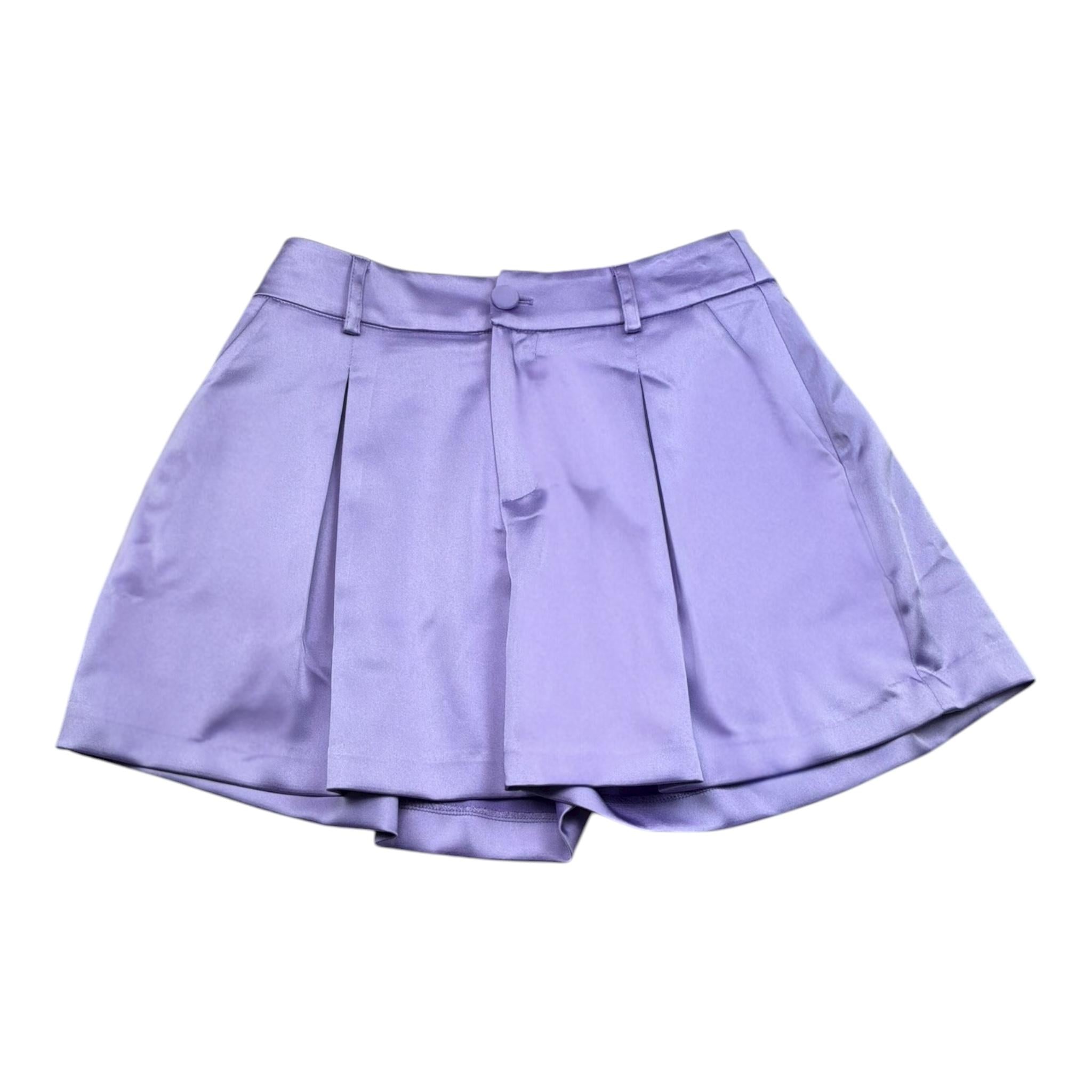 Marc Ellis Short Tinta Unita con Girovita Regolabile per Bambina JMJSO01251 VIOLA MARC ELLIS 