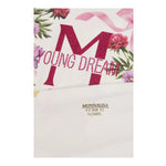 Monnalisa T-Shirt Girocollo Tinta Unita con Stampa per Bambina 197601S3 PANNA MONNALISA 