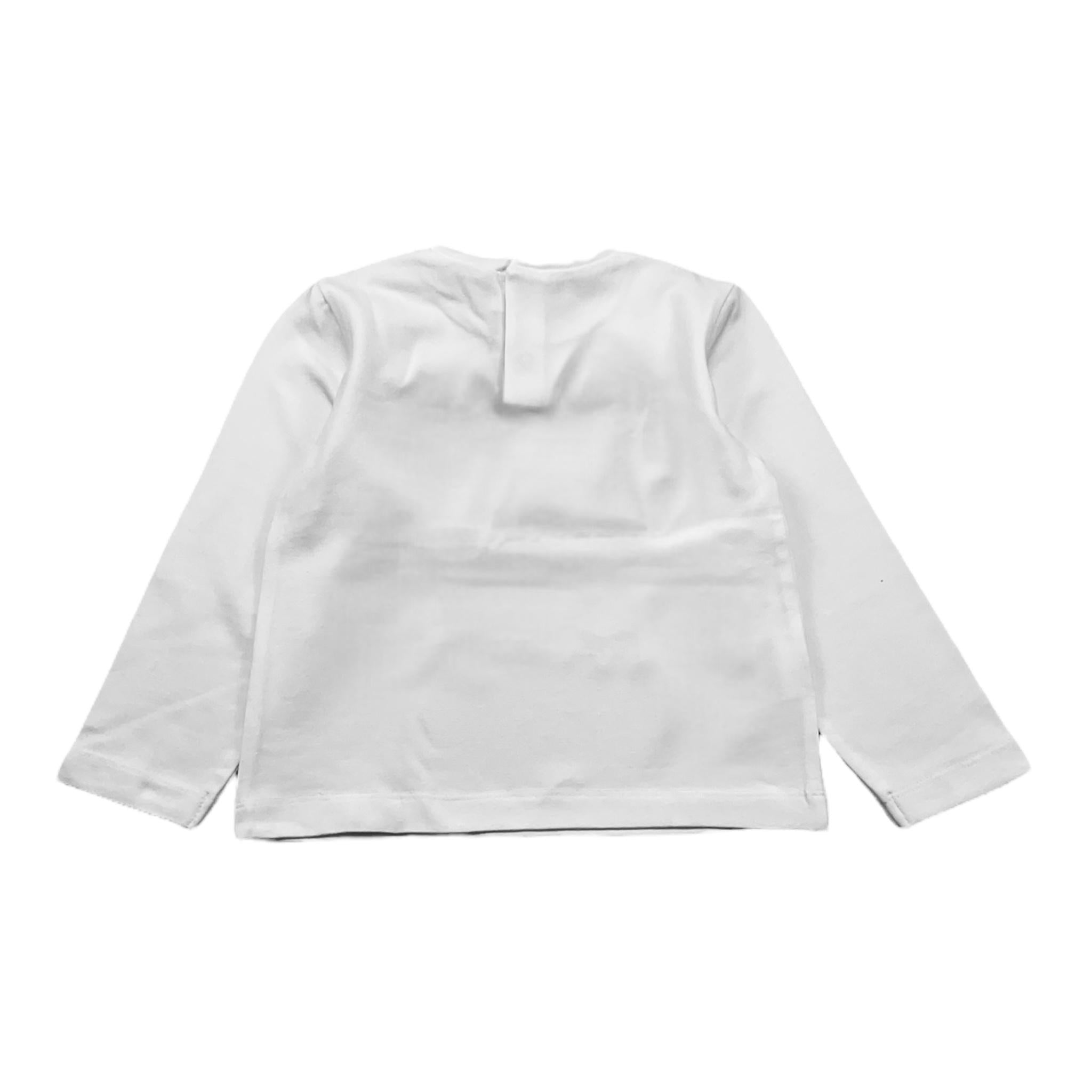 MAYORAL shirt girocollo tinta unita con stampa Bianco per Neonata 116 BIANCO MAYORAL 