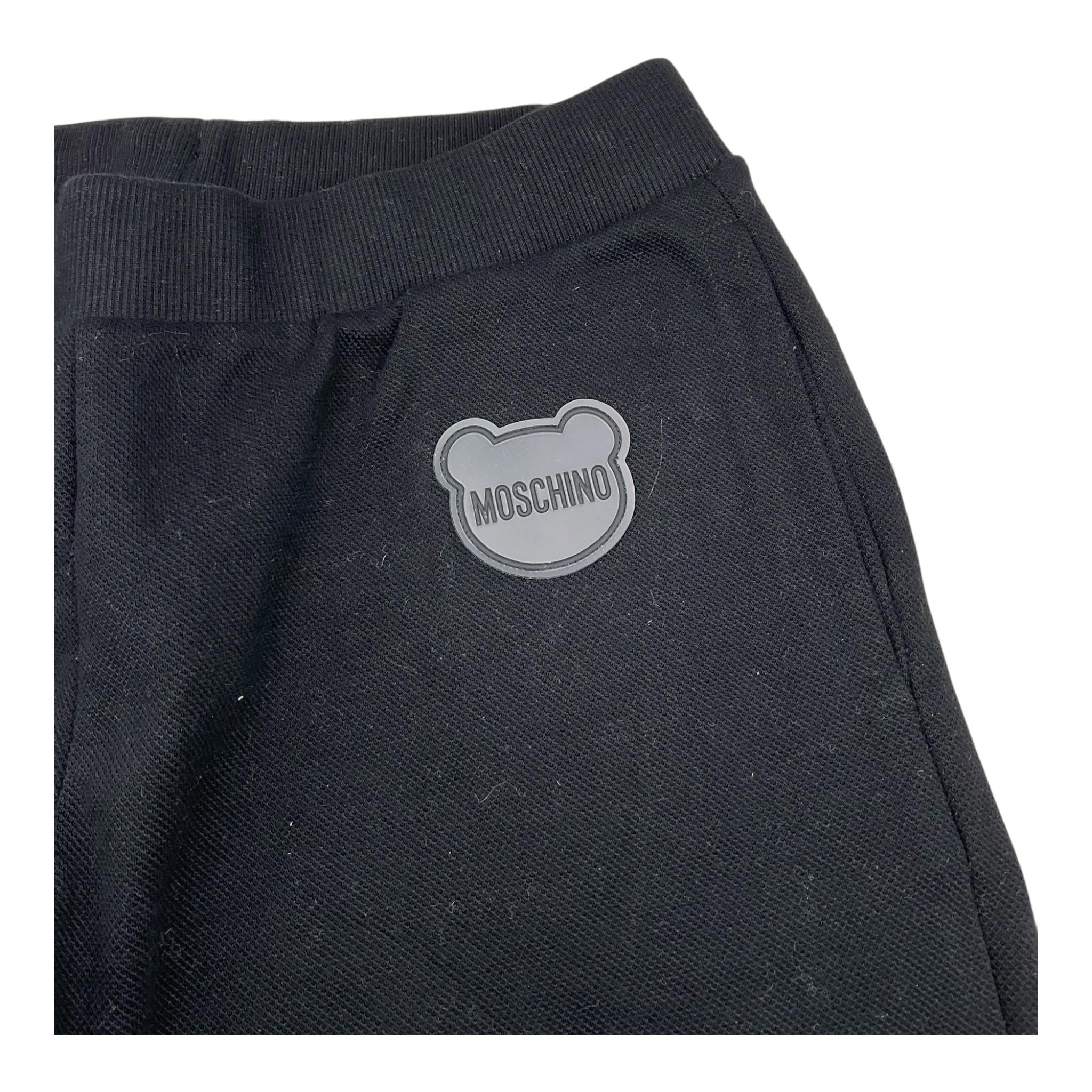 MOSCHINO pantalone tuta tinta unita Nero per Bambino PA3MEP NERO MOSCHINO 