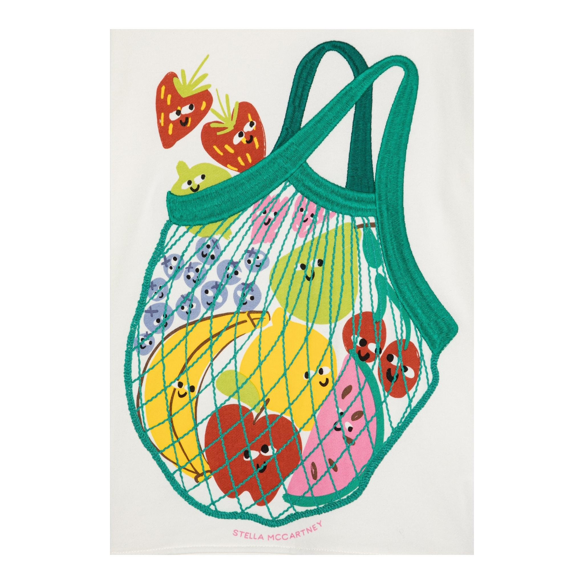 Stella Mccartney Felpa Girocollo Tinta Unita con Stampa per Bambina TW4A80 BIANCO STELLA McCARTNEY 