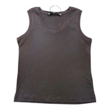 I'M Brian – Einfarbiges Tanktop mit Rundhalsausschnitt in Braun für Jungen