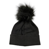 LIU JO cappello tinta unita con logo Nero per Bambina G69072 NERO LIU JO 