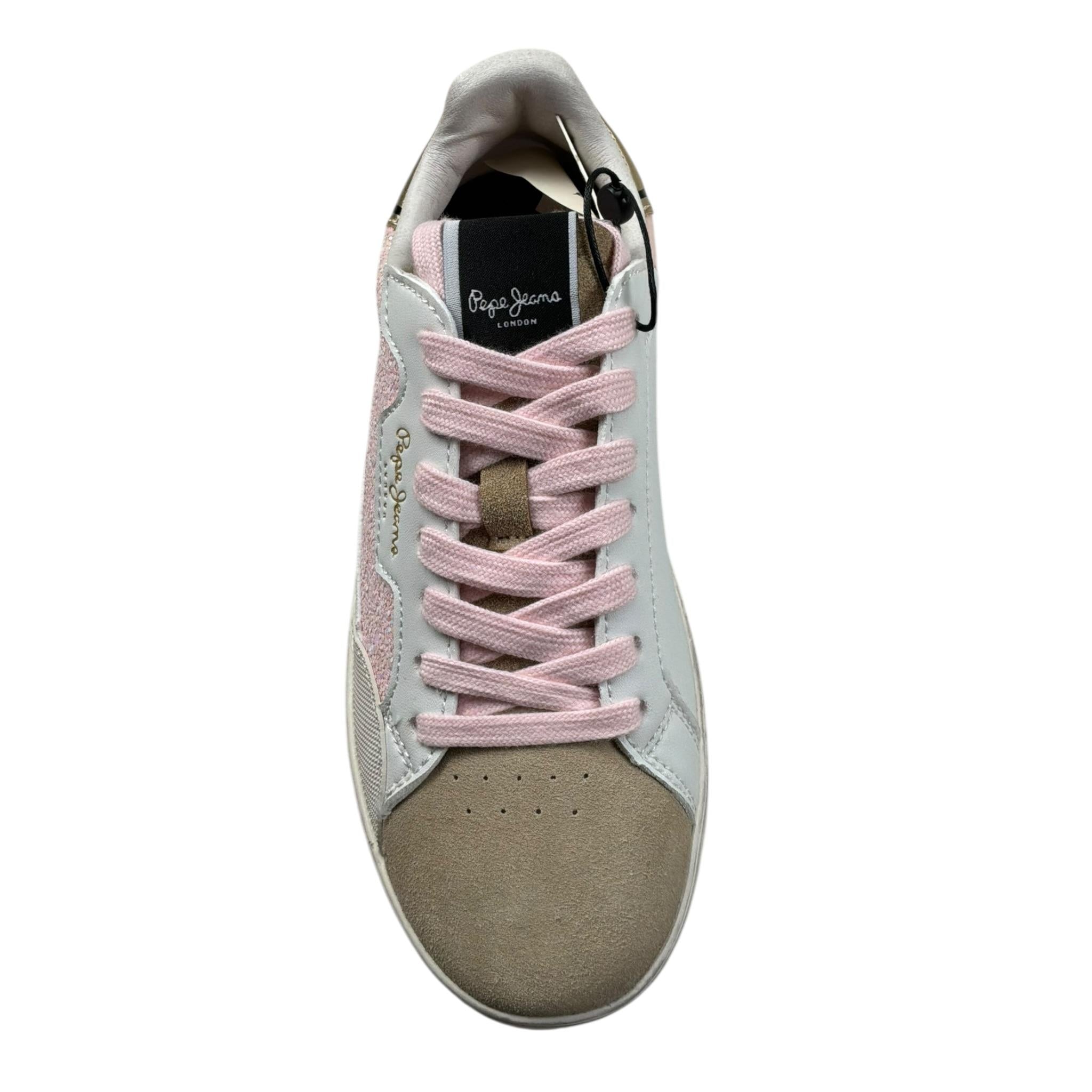 Pepe Feamo Sneakers Tinta Unita con Lacci E Stampa per Bambina PGS30619 BIANCO PEPE FEAMO 