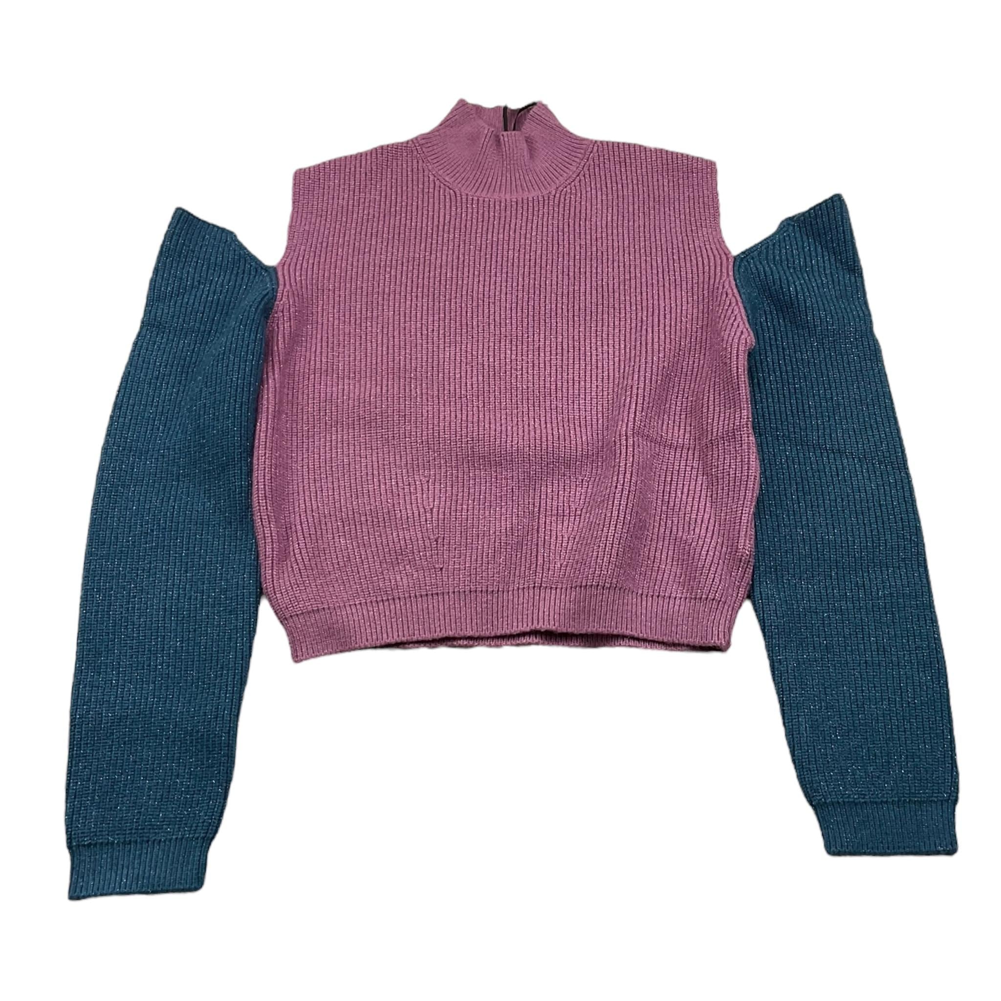 TO be too maglia mezzo collo tinta unita con maniche in contrasto Lilla per Bambina TFJF24M493 LILLA TO be too 