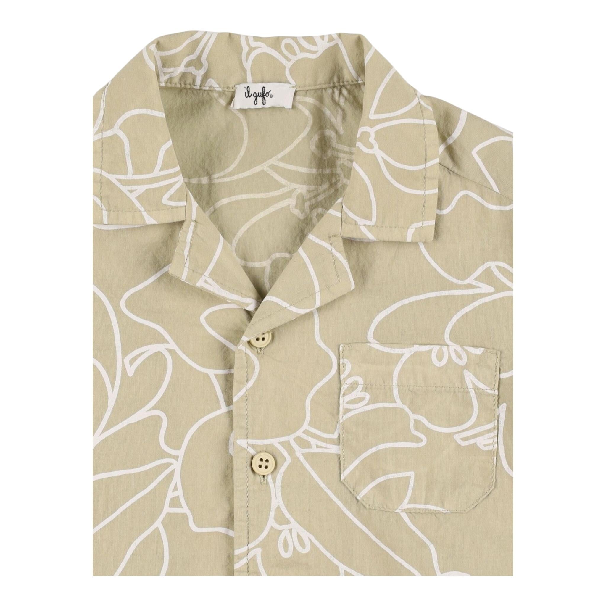 Il Gufo Completo 2 Pezzi Camicia-Bermuda per Bambino P25DP536C6068 VERDE IL GUFO 