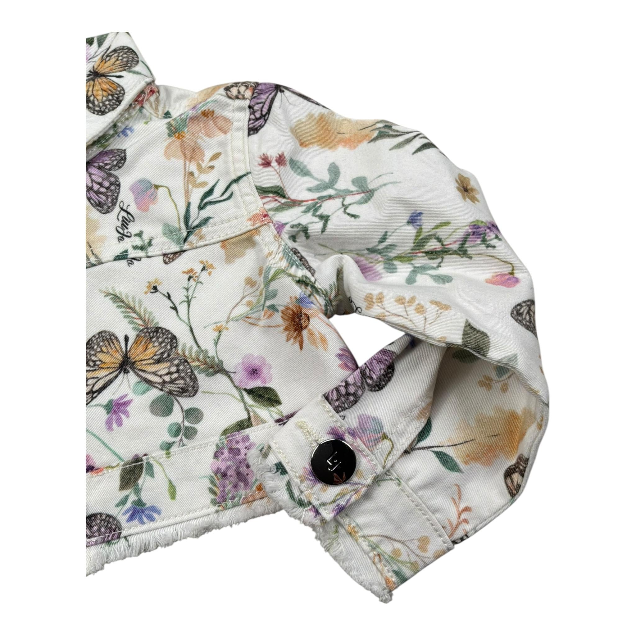 Liu Jo Giubbino Tinta Unita Stampa Fantasia Floreale per Neonata KA5059X BIANCO LIU JO 