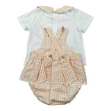 Pangasa Completo 2 Pezzi T-Shirt-Salopette per Neonata 2585305 BIANCO PANGASA 