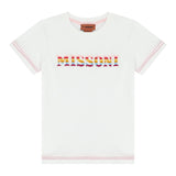 Missoni Plain Print T-Shirt Weiß für Mädchen