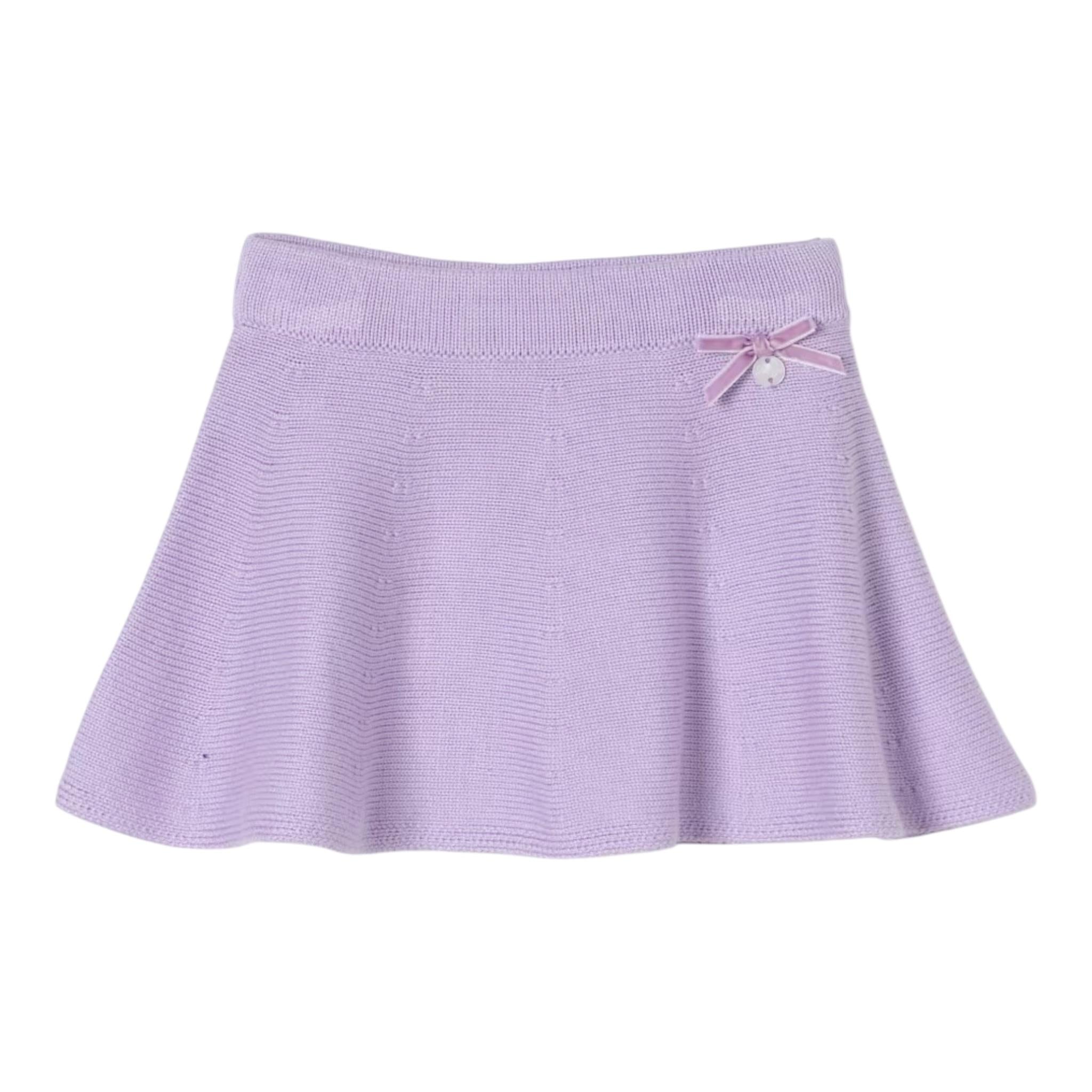 LIU JO gonna in maglia tinta unita Lilla per Neonata HF4048MA07E LILLA LIU JO 