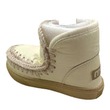 MOU stivali tinta unita con logo Panna per Bambina FK111000C PANNA MOU 