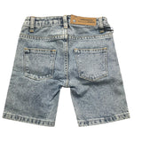 Daniele Alessandrini Denim Bermuda Shorts Einfarbig Mit Verstellbarer Taille Hellblau Für Neugeborene