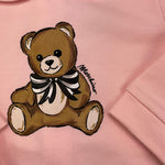 MOSCHINO set tutina tinta unita con bavetta Rosa per Neonata MDY01A ROSA MOSCHINO 