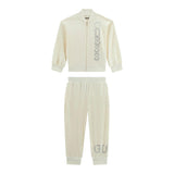 GUESS completo 2pz felpa con zip-pantalone tinta unita Panna per Bambina K4BG06KBXI2 PANNA GUESS 