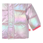 BillIEBLUSH giubbino tinta unita effetto aurora boreale cn cappuccio Rosa per Bambina U20401J ROSA BillIEBLUSH 