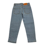 NEVER TOO jeans tinta unita con girovita regolabile Azzurro per Bambino NT1809B AZZURRO NEVER TOO 