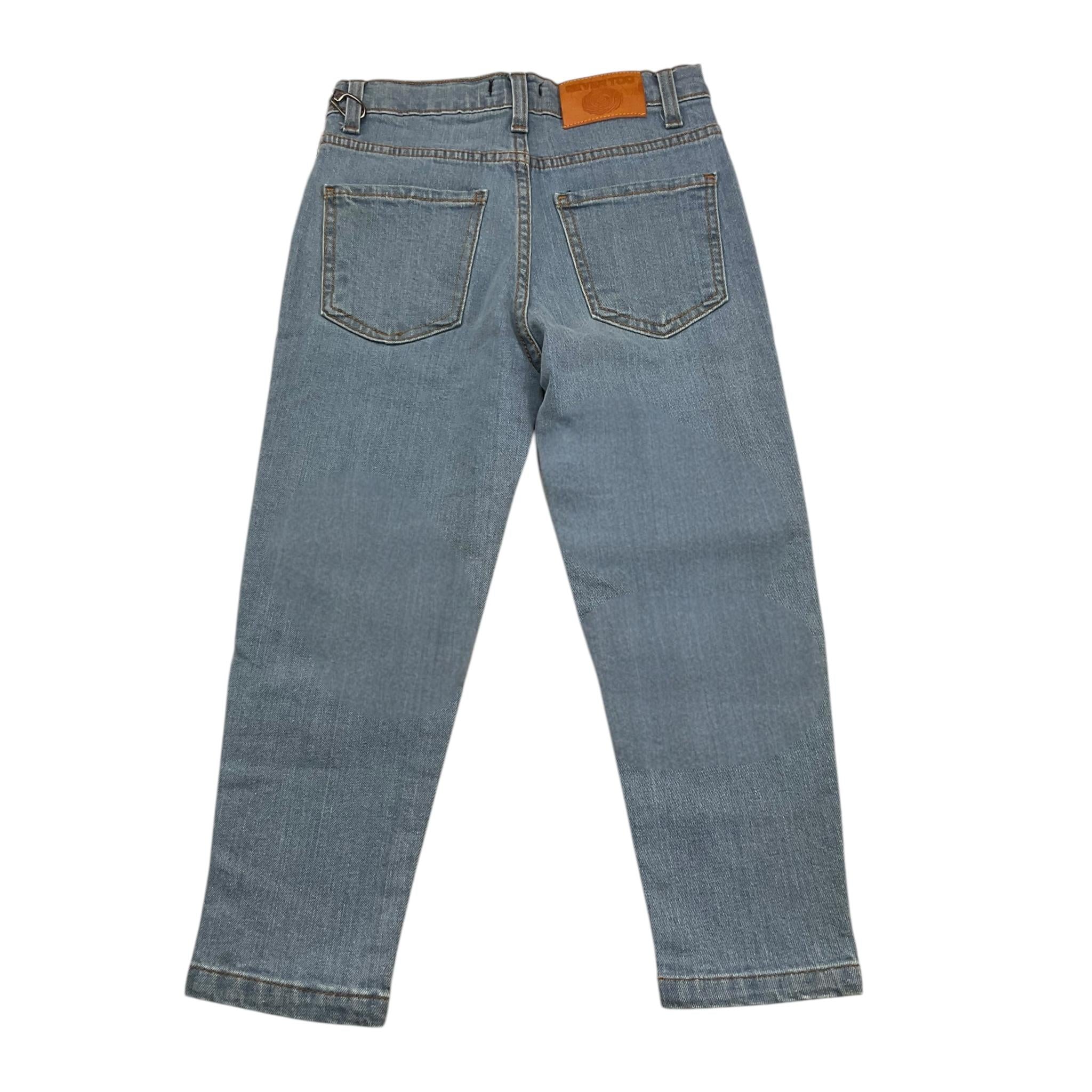NEVER TOO jeans tinta unita con girovita regolabile Azzurro per Bambino NT1809B AZZURRO NEVER TOO 
