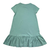 Saint Barth Abito Mezza Manica Tinta Unita con Brillantini per Bambina ABBEYY VERDE SAINT BARTH 