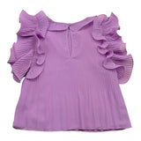 Dixie Plain Plissee Shirt Lila für Mädchen