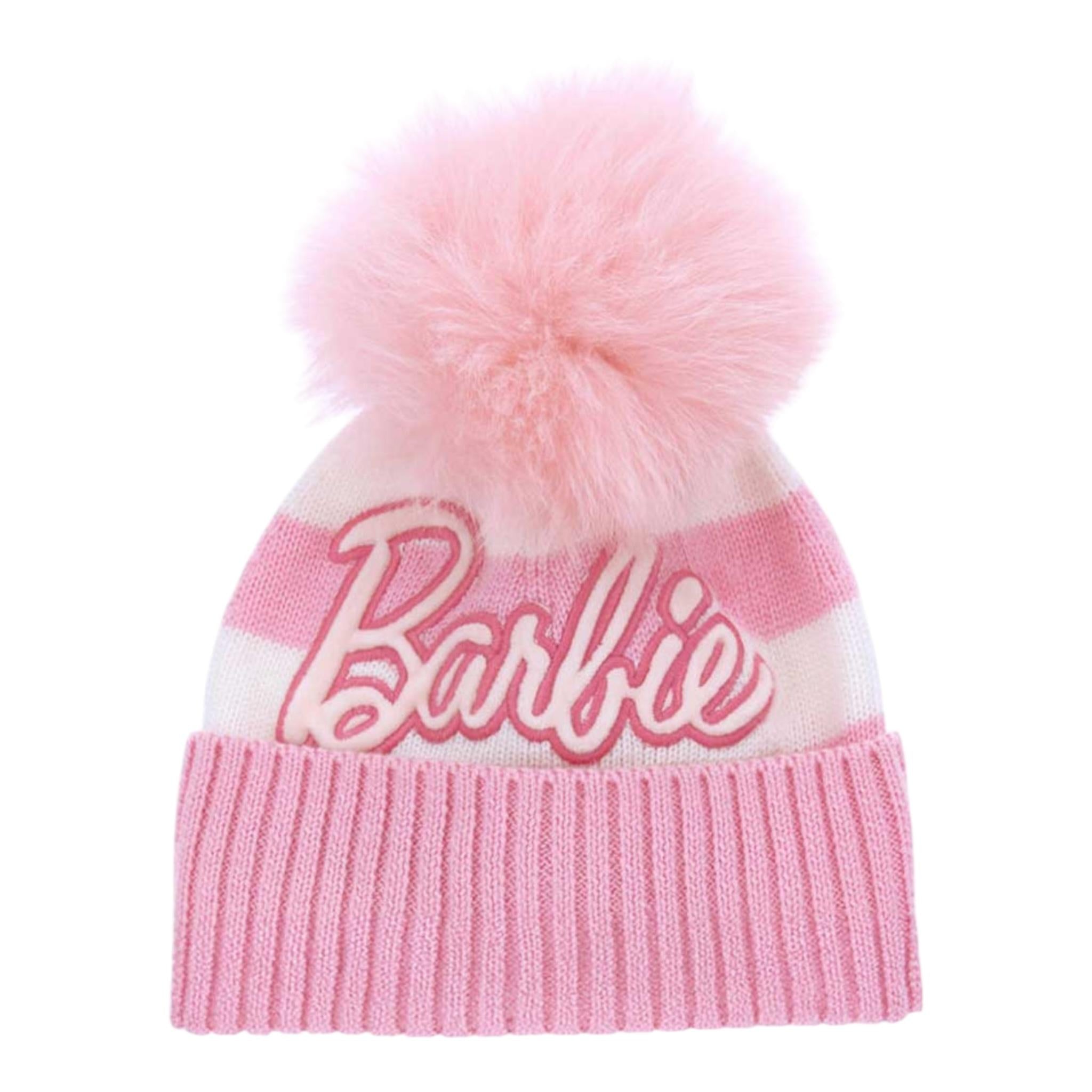 MONNALISA cappello tinta unita con stampa e pon pon Rosa per Bambina 19D025 ROSA MONNALISA 