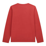 Guess Shirt Girocollo Tinta Unita con Stampa per Neonato N5RI01K8HM4 ROSSO GUESS 