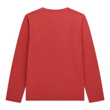 Guess Shirt Girocollo Tinta Unita con Stampa per Neonato N5RI01K8HM4 ROSSO GUESS 