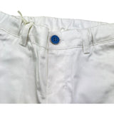 Minibanda Pantalone Tinta Unita con Elastico In Vita per Neonato 3B616 BIANCO MINIBANDA 