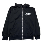 DROPSEASON2 felpa con zip e cappuccio tinta unita Nero per Bambino FW242K36 NERO DROPSEASON2 