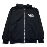 DROPSEASON2 felpa con zip e cappuccio tinta unita Nero per Bambino FW242K36 NERO DROPSEASON2 