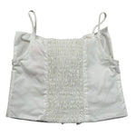 Vicolo Top Bretelline Tinta Unita con Fiocco per Bambina 3146TOP00317XX BIANCO VICOLO 