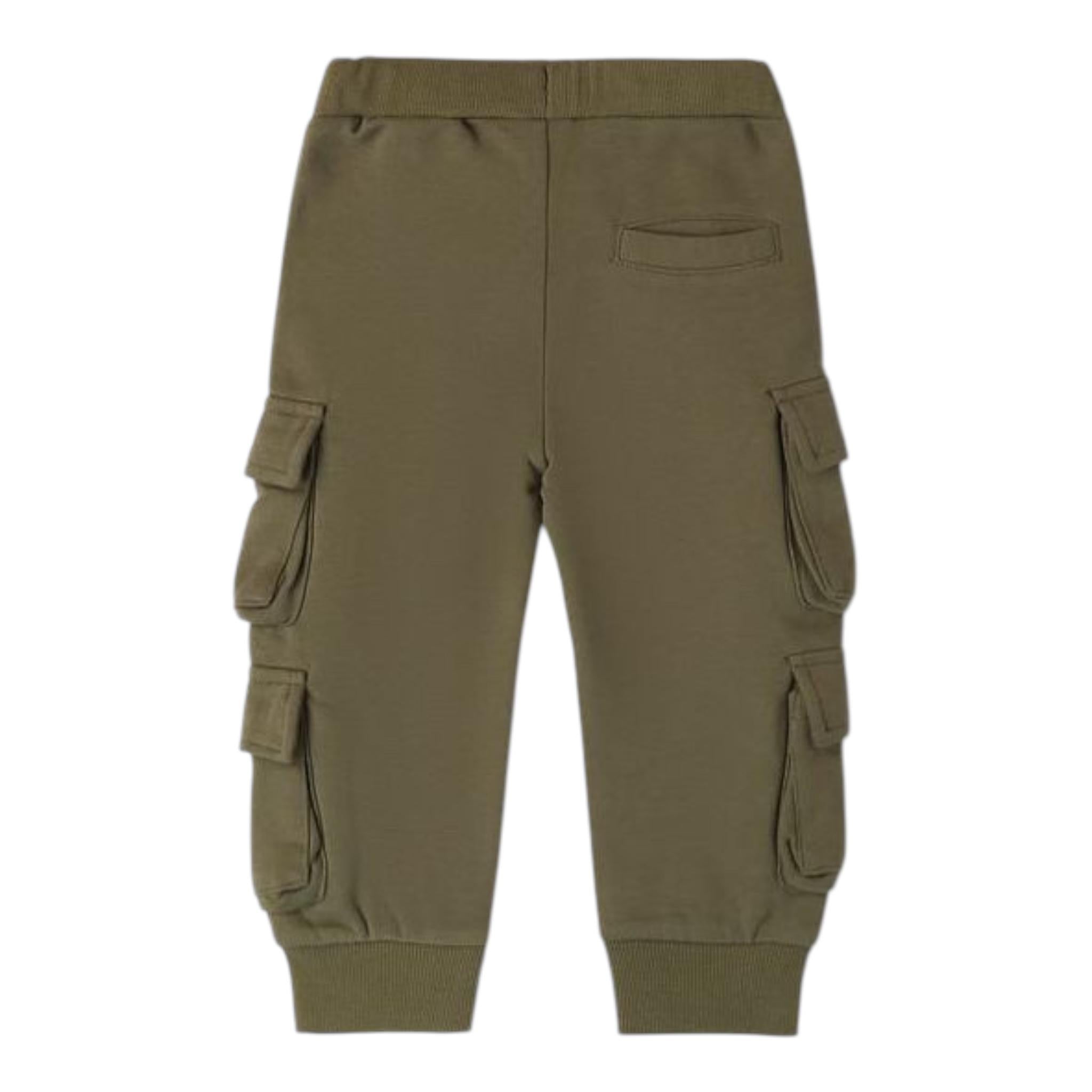 SARABANDA pantalone modello tuta tinta unita con elastico in vita Verde per Bambino A170J VERDE SARABANDA 
