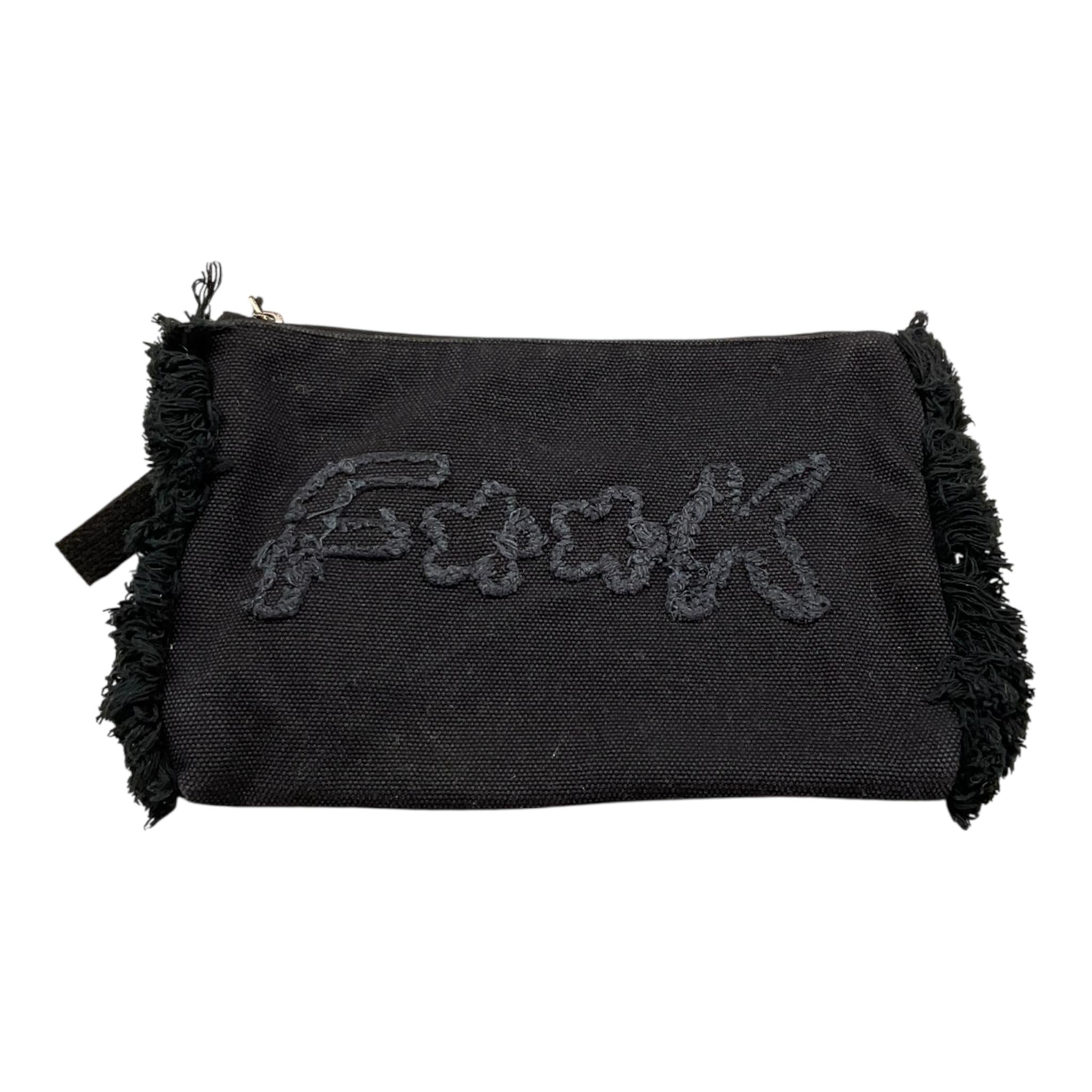 F**K Pochetta Tinta Unita con Logo per Bambina FA25A054BK NERO F**K 