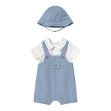 Mayoral Completo 2 Pezzi Pagliaccetto-Cappello per Neonato 1605X BLU MAYORAL 