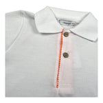 Calamaro Completo 2 Pezzi Polo-Bermuda Bicolore per Neonato 11133 BIANCO/ARANCIONE CALAMARO 
