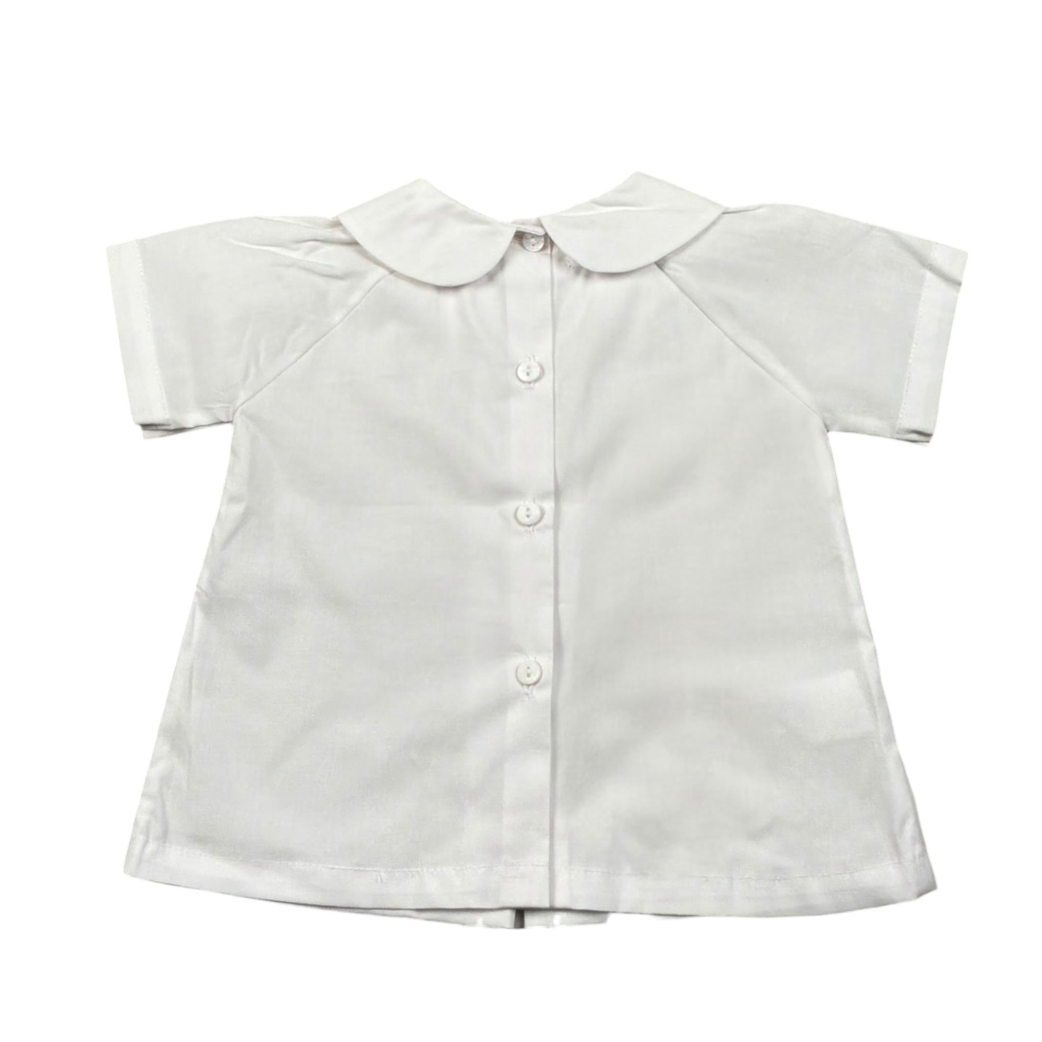 Malvi & Co Camicia Mezza Manica Tinta Unita con Colletto per Neonata S23N139CACP BIANCO MALVI & CO 